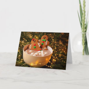Söt pepparkaksjul helgkort