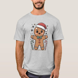 Söt Pepparkaksjul Kartong Design T Shirt