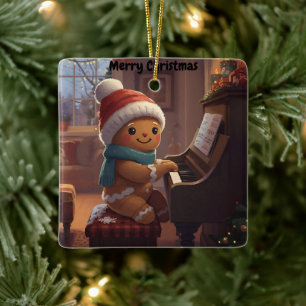 söt pepparkakspojke jul firande Ornament