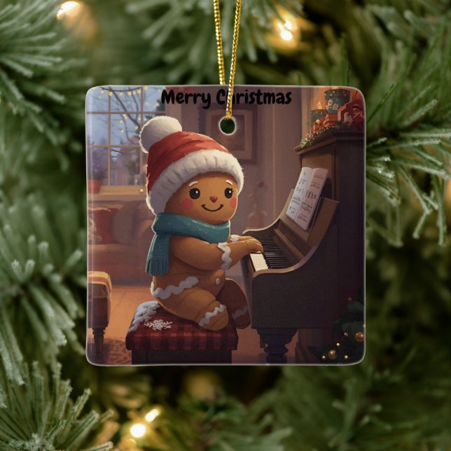 söt pepparkakspojke jul firande Ornament (Träd)