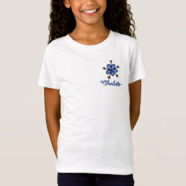 Söt Periwinkle Blomma Doodle Personlig T Shirt