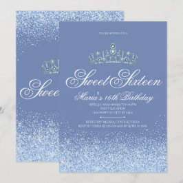 Söt Periwinkle Glitter, Sverige 16 inbjudningar