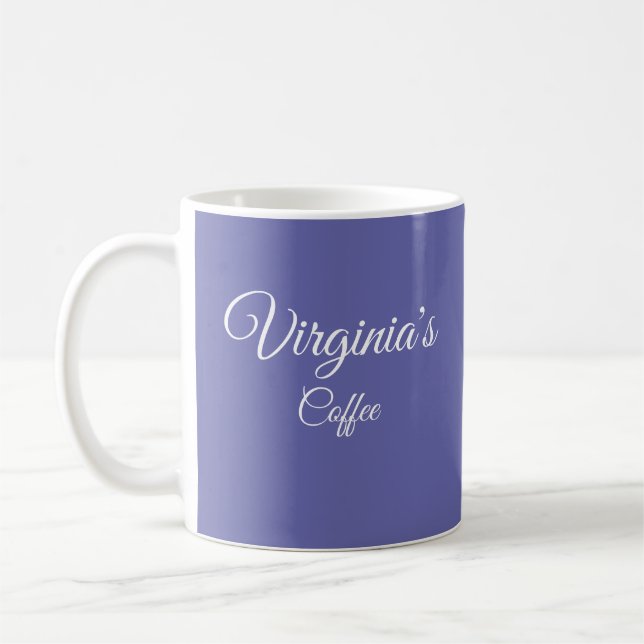 Söt Periwinkle Personlig Coffee Mugg (Vänster)