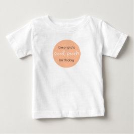 Söt persika 1:a födelsedag t shirt