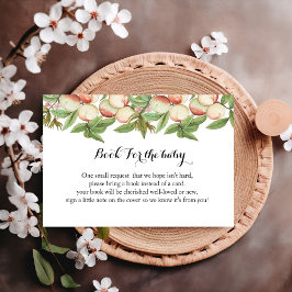 Söt persika baby shower spelbok för bebisönskninga tilläggskort
