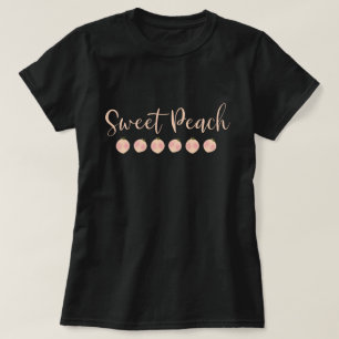 Söt Persika Persikor Söt Trendig Modern Mode T Shirt