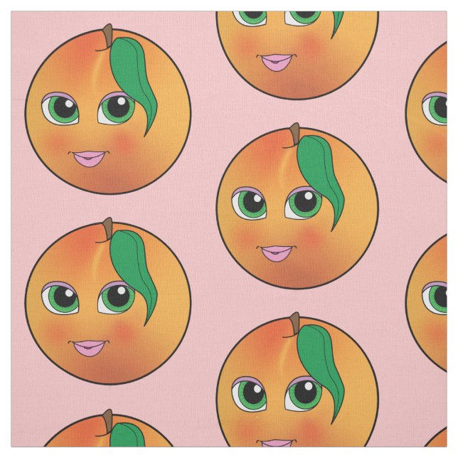 Söt persika tyg (Provkarta)