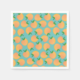 Söt persikofrukt (Cute Fruit) 1:a födelsedag Party Pappersservett