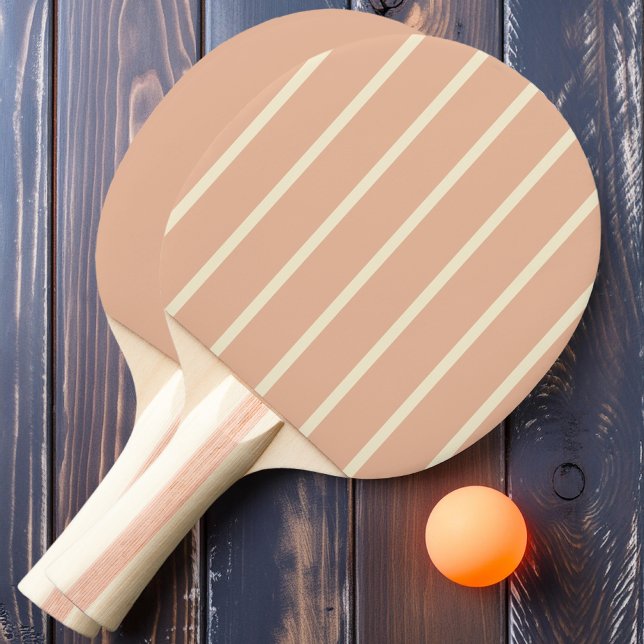 Söt persikrandig och enfärgad  pingisracket (Skapare uppladdad)