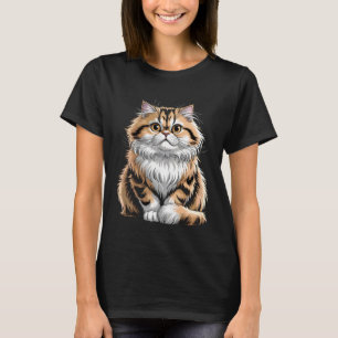 Söt persisk randig katt t shirt