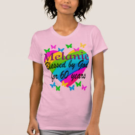 SÖT PERSONLIG 60 BIRTHDAY GOD'S BLESSING TEE SHIRT
