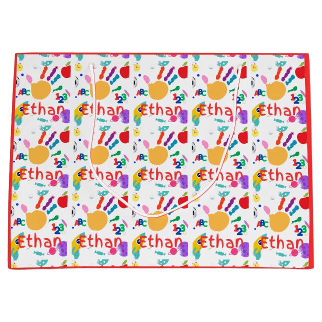 Söt personlig ABC Handmålning för barn 123 (Framsidan)