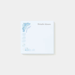 Söt Personlig Adhesive Pad Glöm mig - inte Post-it Block