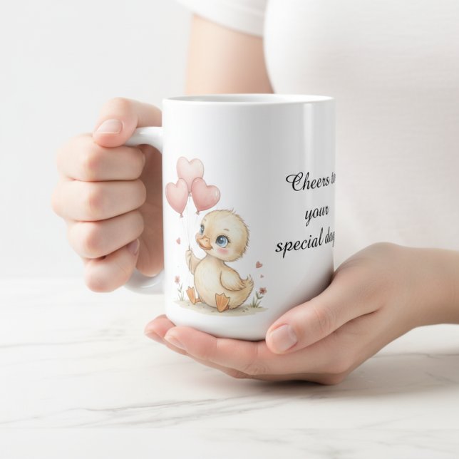Söt personlig ankunge-mugg kaffemugg (Skapare uppladdad)