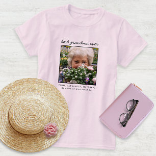 Söt Personlig Bästa Mormor Någonsin Foto T Shirt