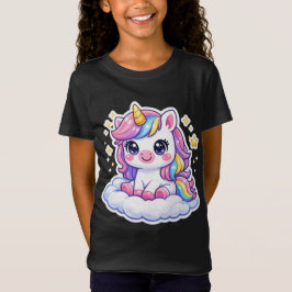 Söt Personlig Enhörning Barn T-Shirt