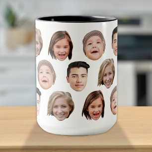 Söt personlig familjesida med 4 bilder mugg