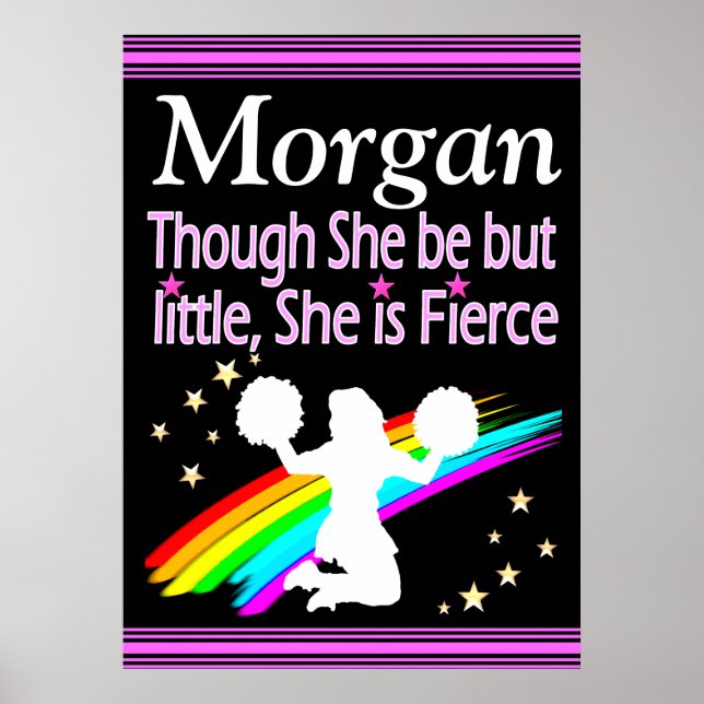 SÖT PERSONLIG FIERCE CHEERLEADER POSTER (Framsidan)