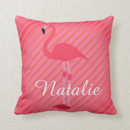 Söt Personlig Flamingo Reversible Kudde