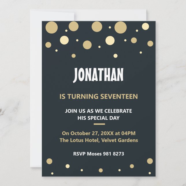 Söt personlig födelsedag (Framsida)