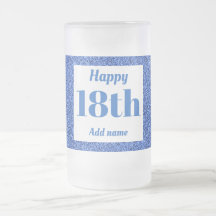 Söt personlig födelsedag av glas mugg, 18:e gåva