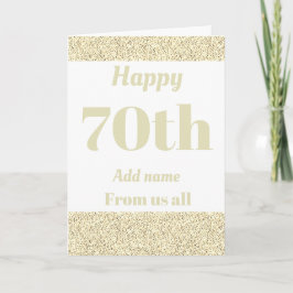 Söt personlig födelsedagskort från oss alla 70 kort