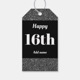 söt personlig födelsedagspresent, märkre 16:e  presentetikett