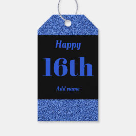 söt personlig födelsedagspresent, märkre 16:e  presentetikett