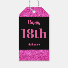 söt personlig födelsedagspresent, märkre 18:e presentetikett