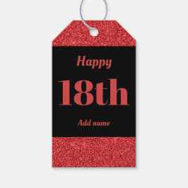 söt personlig födelsedagspresent, märkre 18:e presentetikett