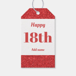 söt personlig födelsedagspresent, märkre 18:e presentetikett