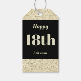 söt personlig födelsedagspresent, märkre 18:e presentetikett