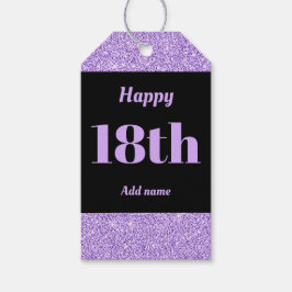 söt personlig födelsedagspresent, märkre 18:e presentetikett