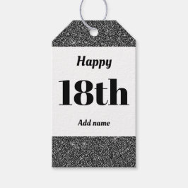 söt personlig födelsedagspresent, märkre 18:e presentetikett