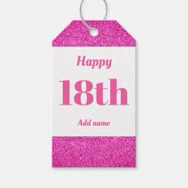 söt personlig födelsedagspresent, märkre 18:e presentetikett