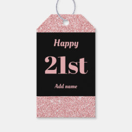 söt personlig födelsedagspresent, märkre 21:a  presentetikett