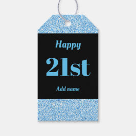söt personlig födelsedagspresent, märkre 21:a  presentetikett