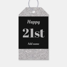 söt personlig födelsedagspresent, märkre 21:a  presentetikett