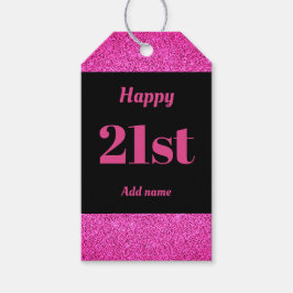 söt personlig födelsedagspresent, märkre 21:a  presentetikett