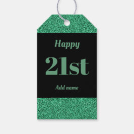 söt personlig födelsedagspresent, märkre 21:a  presentetikett