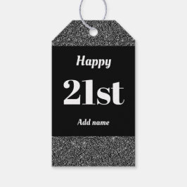 söt personlig födelsedagspresent, märkre 21:a  presentetikett