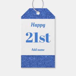 söt personlig födelsedagspresent, märkre 21:a  presentetikett