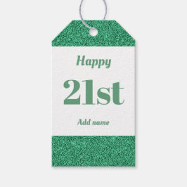 söt personlig födelsedagspresent, märkre 21:a  presentetikett