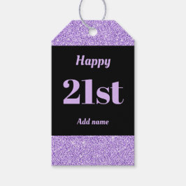 söt personlig födelsedagspresent, märkre 21:a  presentetikett