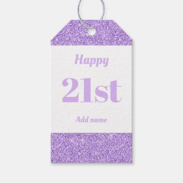 söt personlig födelsedagspresent, märkre 21:a  presentetikett