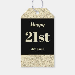 söt personlig födelsedagspresent, märkre 21:a  presentetikett