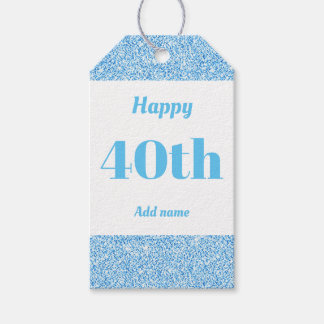 söt personlig födelsedagspresent, märkre 40:e  presentetikett