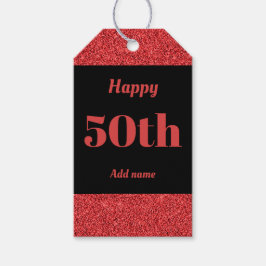 söt personlig födelsedagspresent märkre 50:e  presentetikett