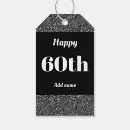 söt personlig födelsedagspresent märkre 60:e presentetikett