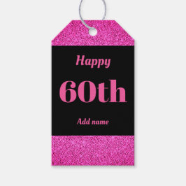 söt personlig födelsedagspresent märkre 60:e presentetikett